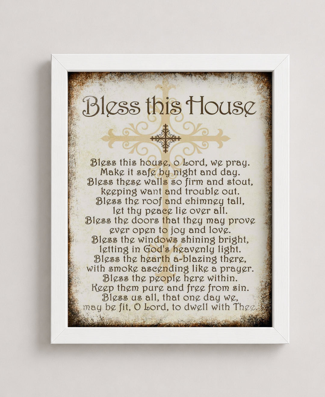 Bless This House Spiritual Inspirational Wall Art