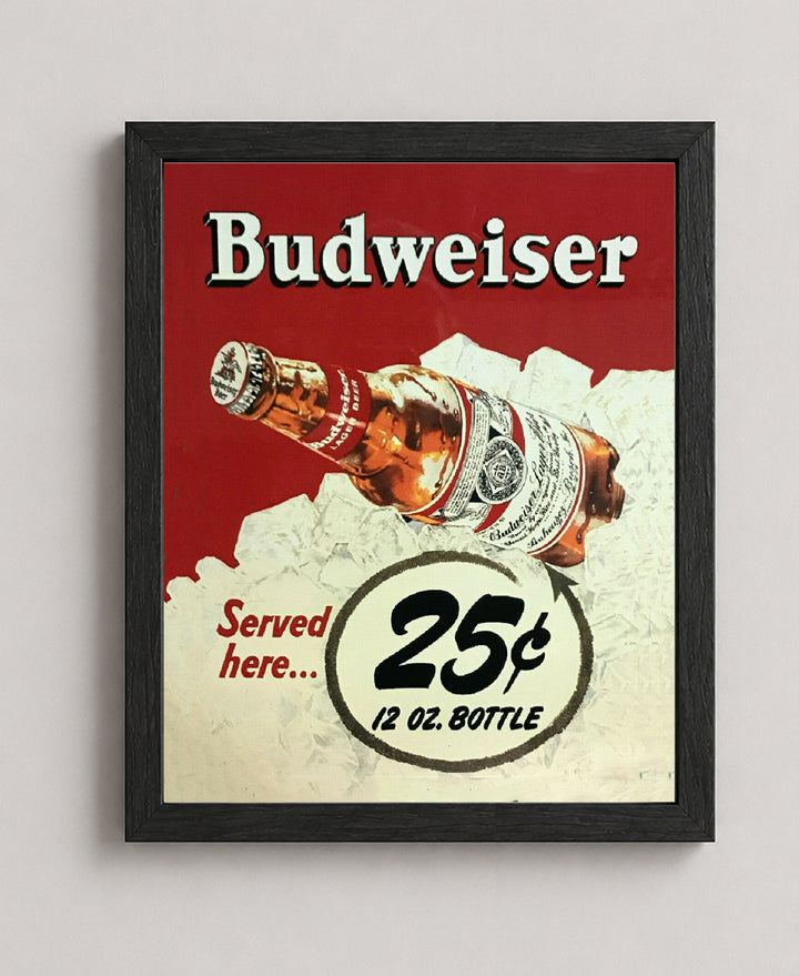 Beer Served Here Vintage Bar Family Inspirational Wall Art