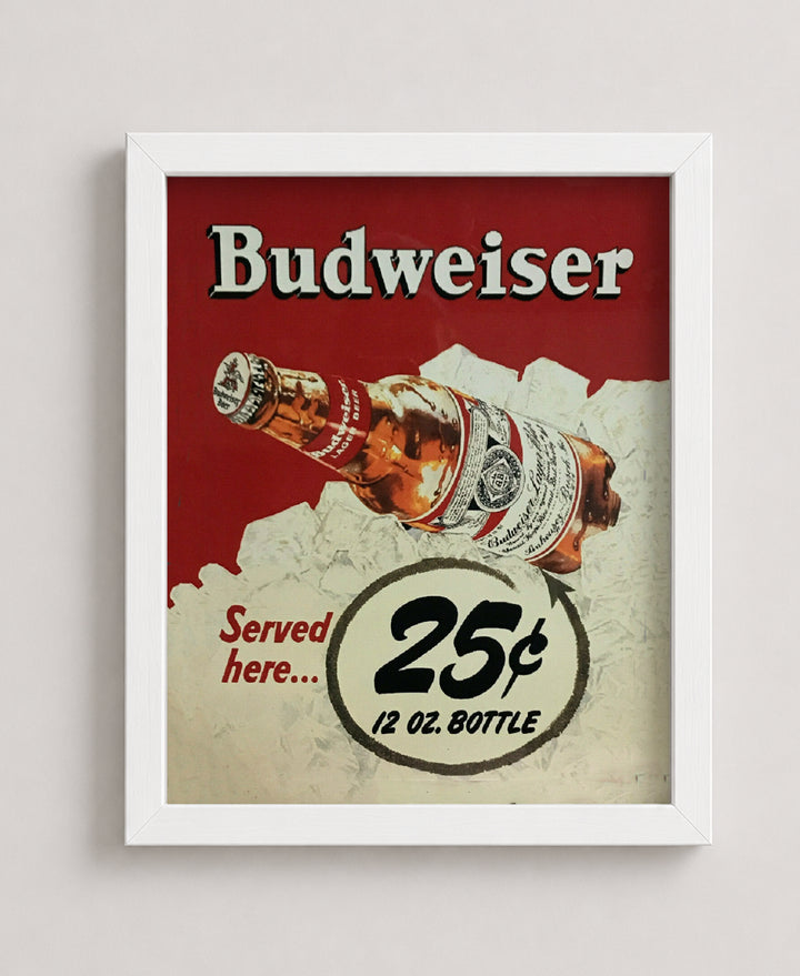 Beer Served Here Vintage Bar Family Inspirational Wall Art