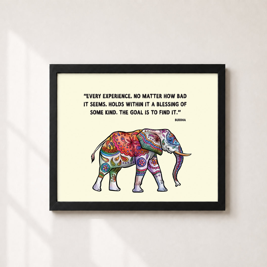 Every Experience Is a Blessing Inspirational Wall Art