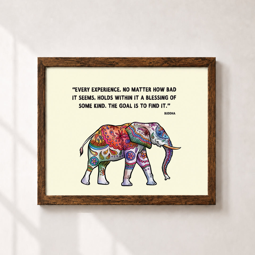 Every Experience Is a Blessing Inspirational Wall Art
