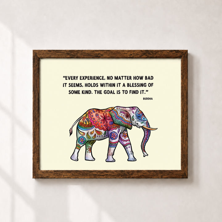 Every Experience Is a Blessing Inspirational Wall Art