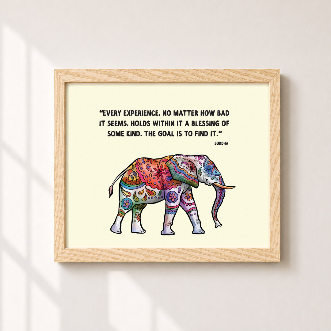 Every Experience Is a Blessing Inspirational Wall Art