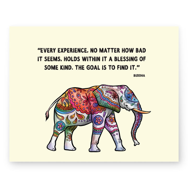 Every Experience Is a Blessing Inspirational Wall Art