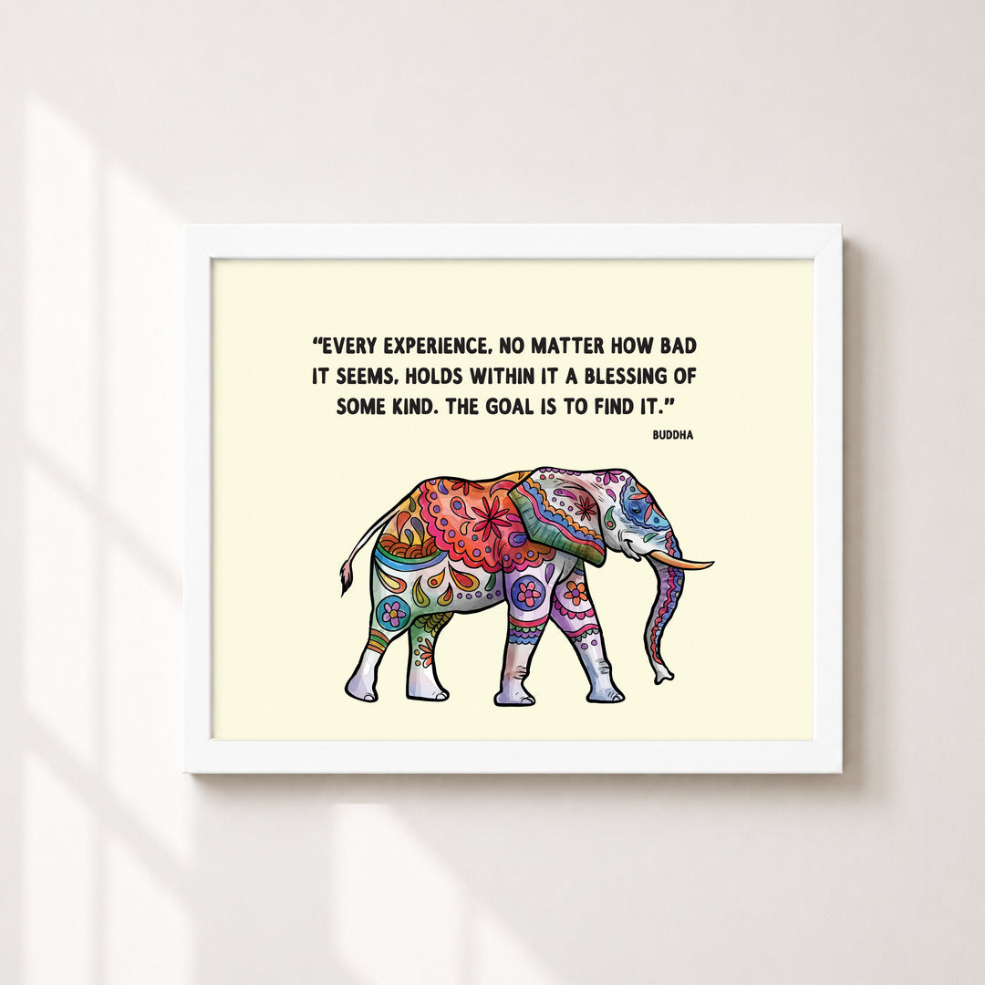 Every Experience Is a Blessing Inspirational Wall Art