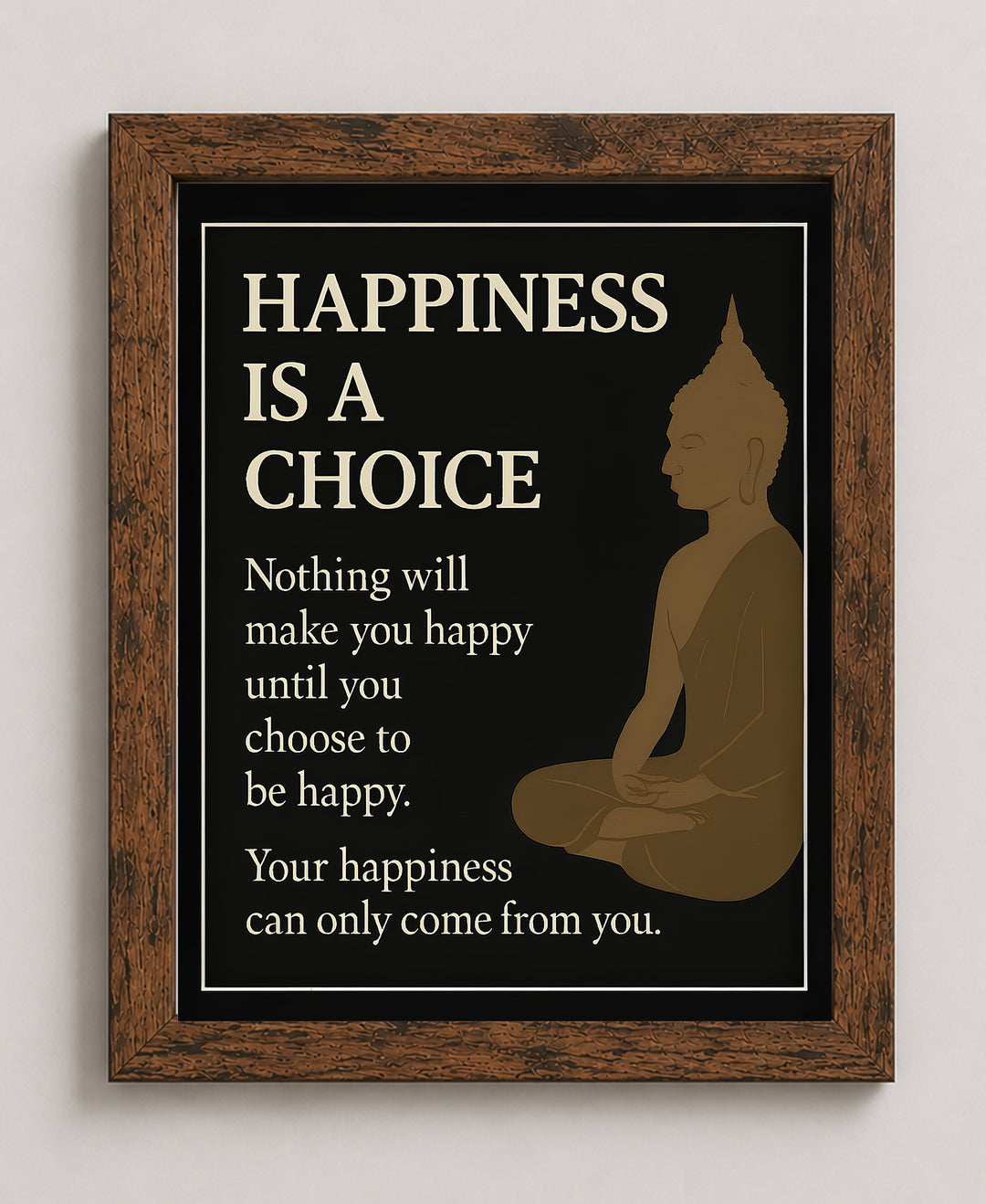 Minimalist Zen Inspirational Wall Art for Meditation Yoga Wall Art
