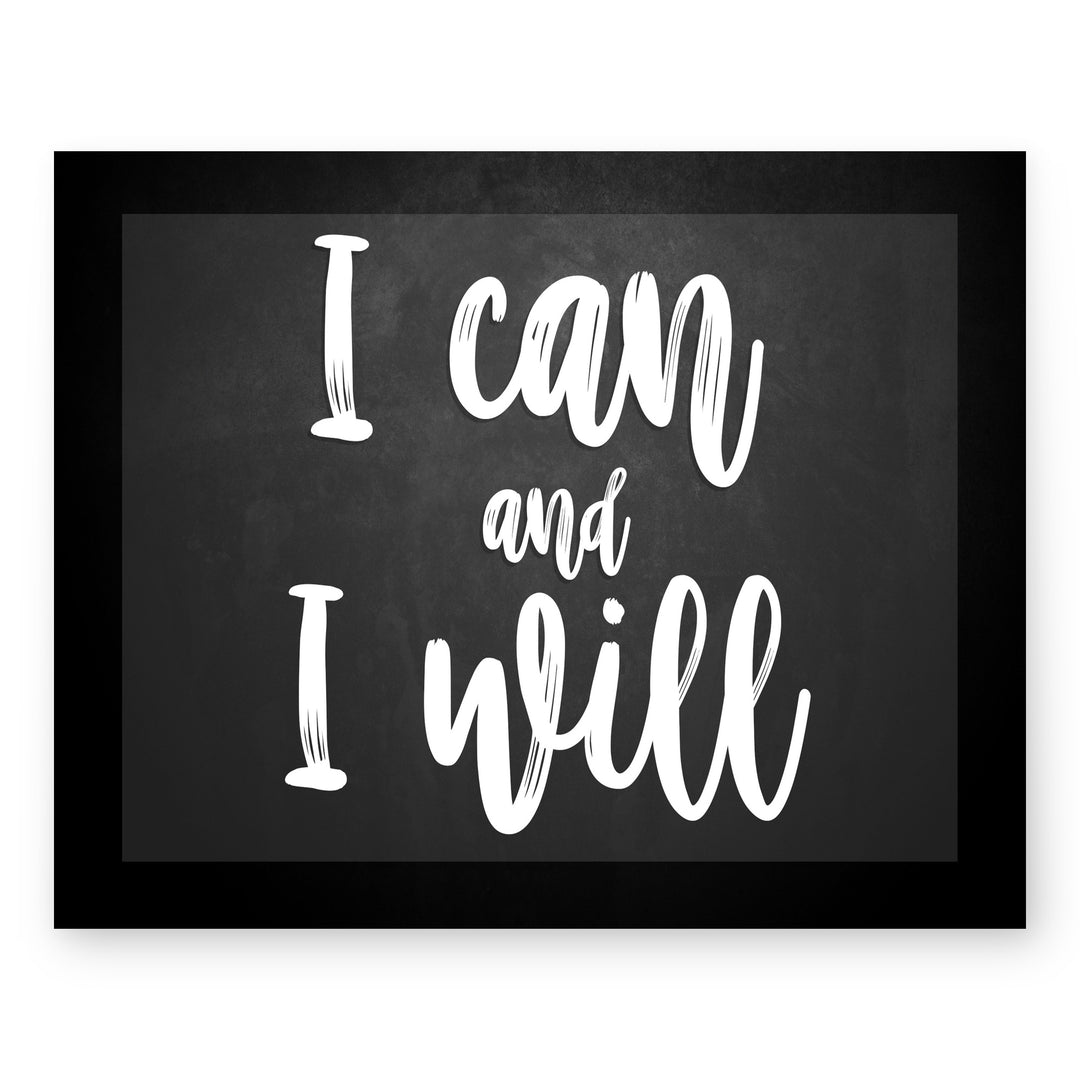 I Can and I Will Inspirational Wall Art