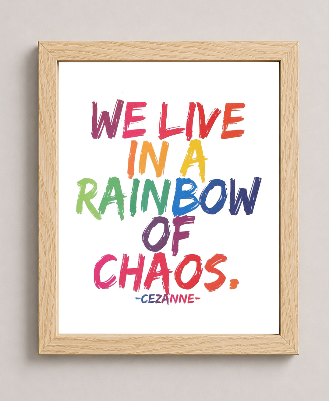 Cez Chaos Inspirational Wall Art