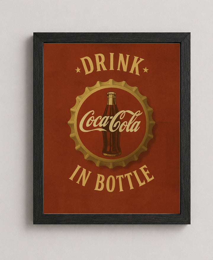 Classic Vintage Bar Wall Art Print Retro Inspirational Wall Art