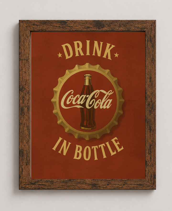 Classic Vintage Bar Wall Art Print Retro Inspirational Wall Art