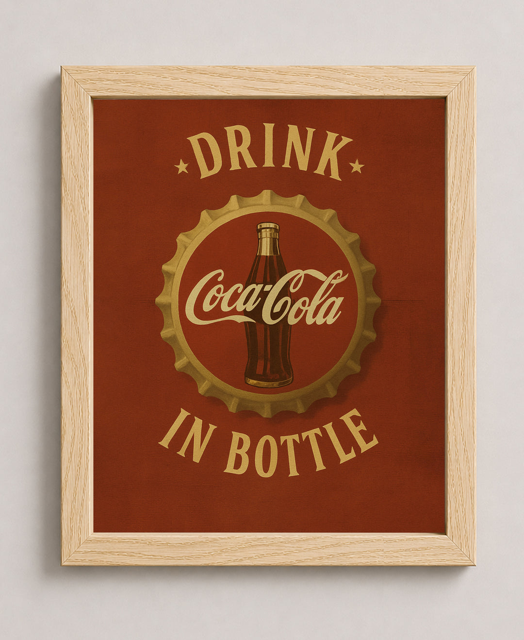 Classic Vintage Bar Wall Art Print Retro Inspirational Wall Art