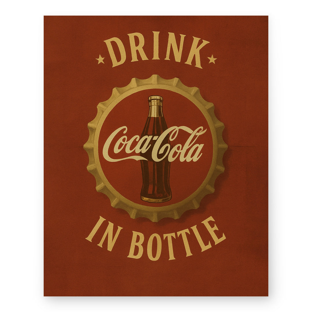 Classic Vintage Bar Wall Art Print Retro Inspirational Wall Art