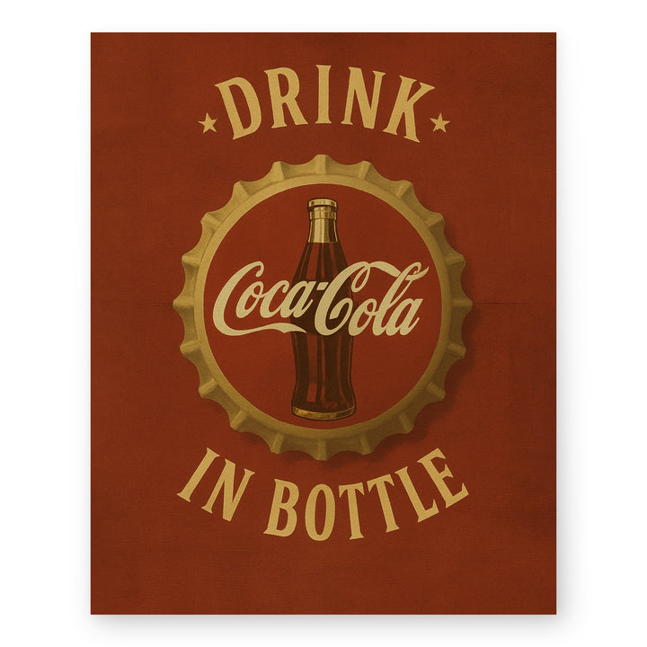 Classic Vintage Bar Wall Art Print Retro Inspirational Wall Art