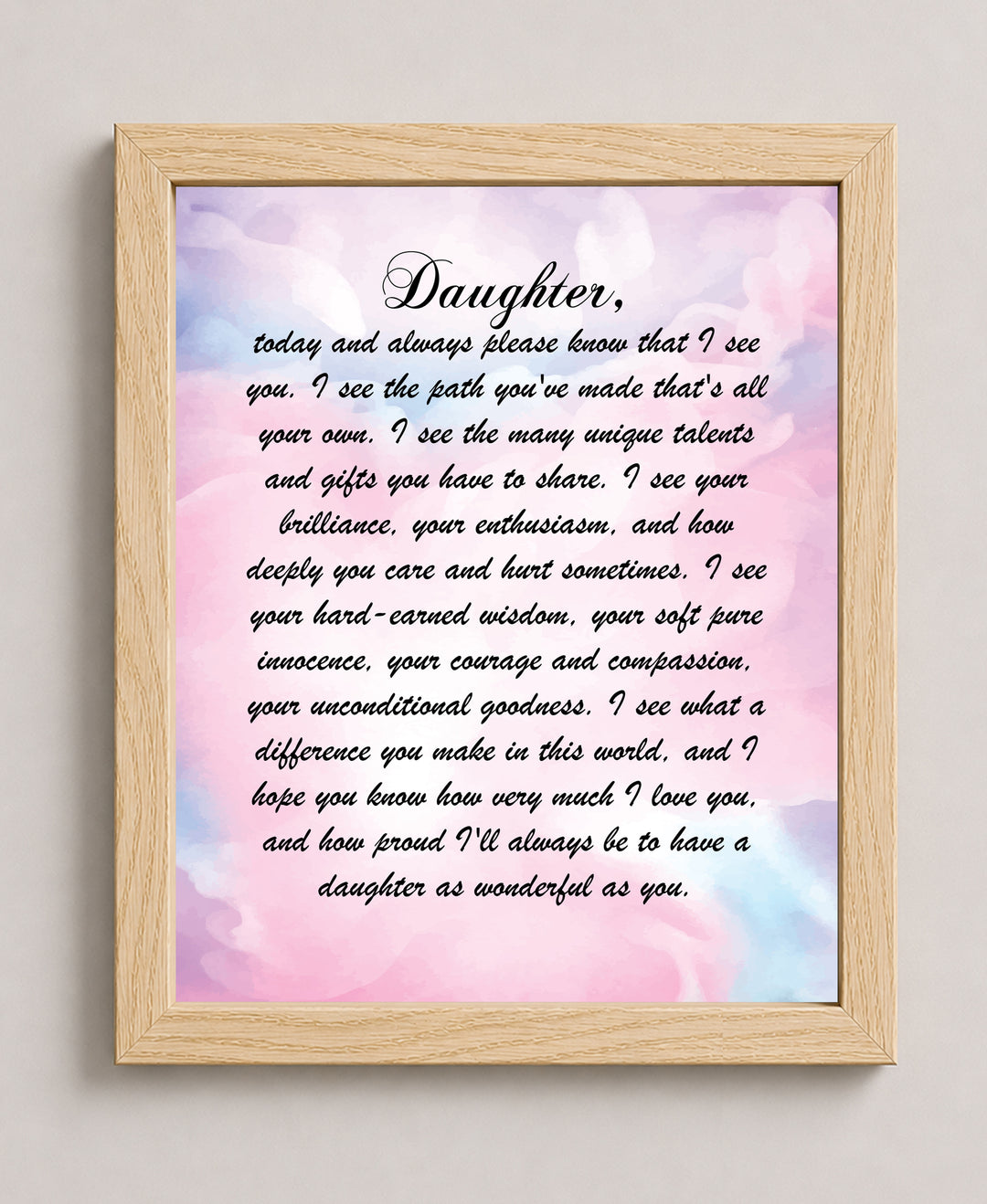To My Daughter Mother&