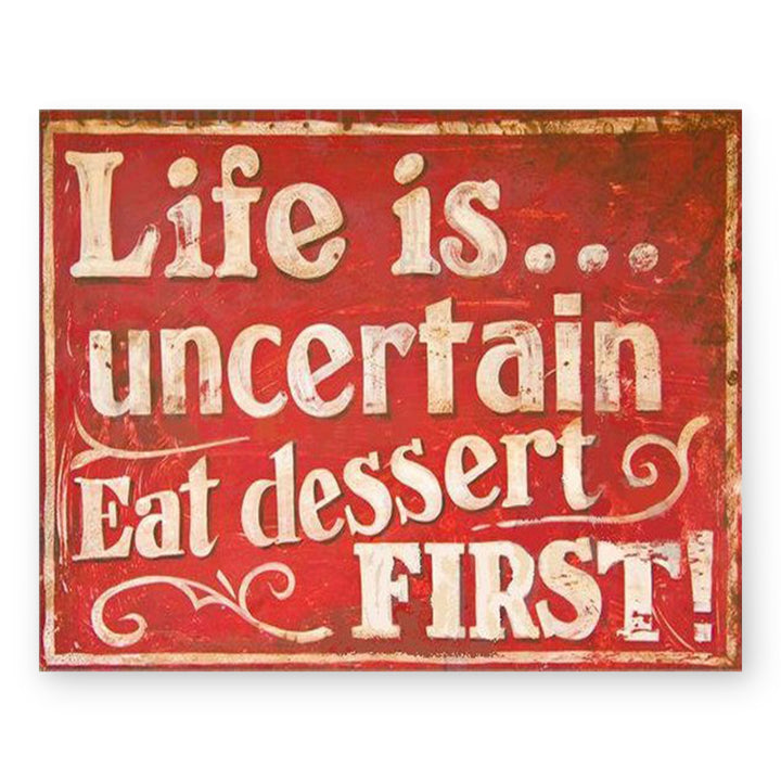 Life Is Uncertain Funny Wall Art