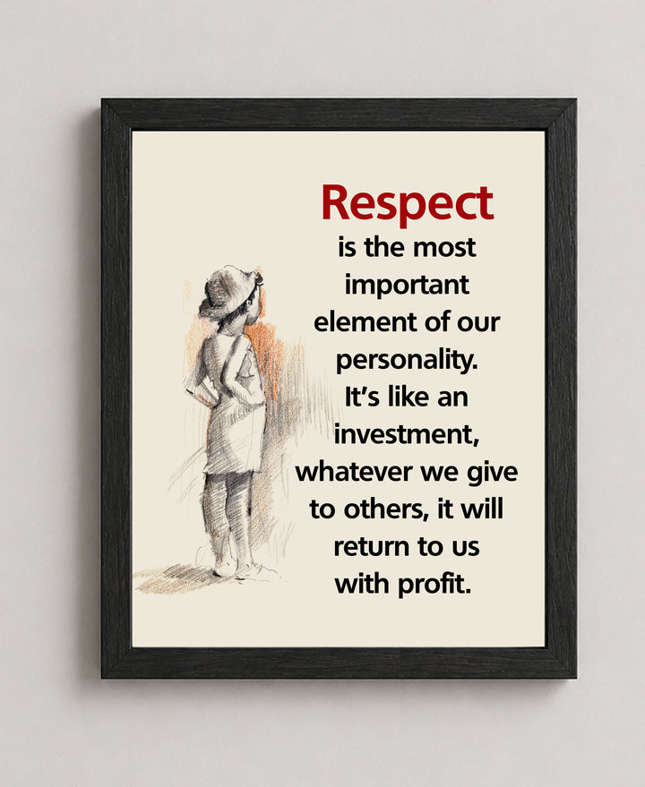Respect Inspirational Wall Art