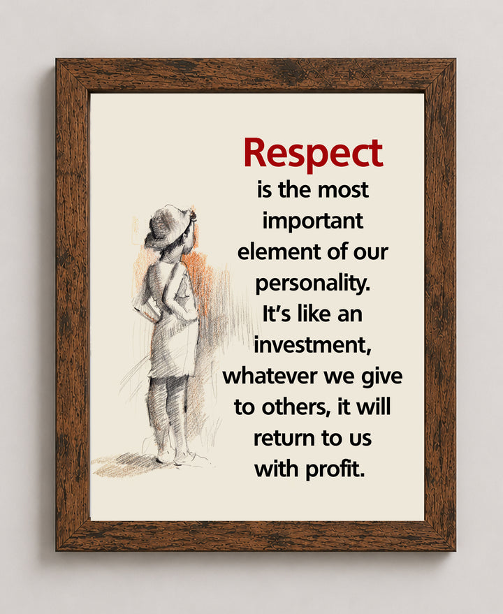 Respect Inspirational Wall Art