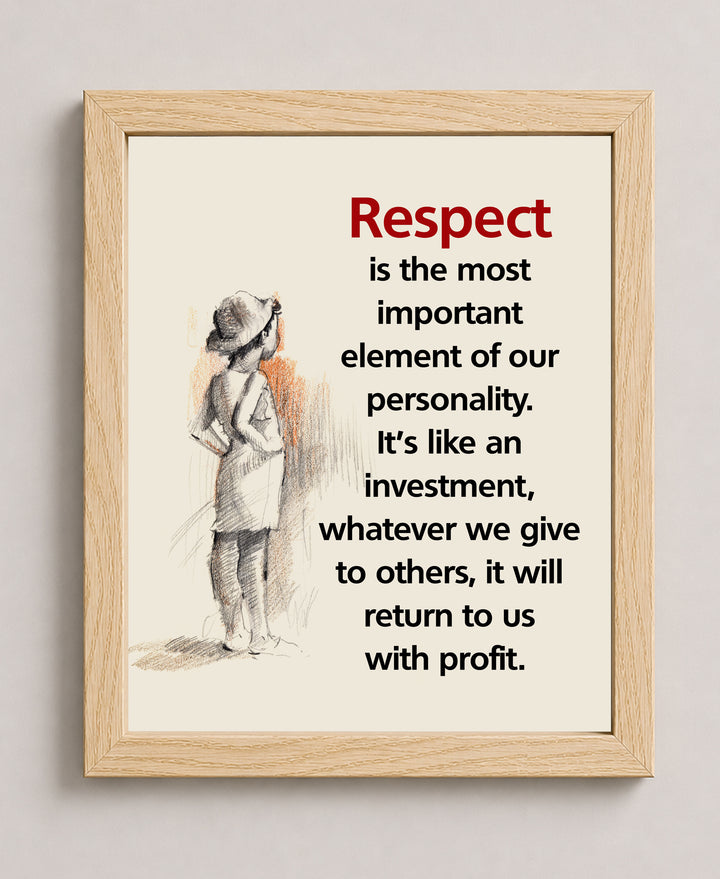 Respect Inspirational Wall Art
