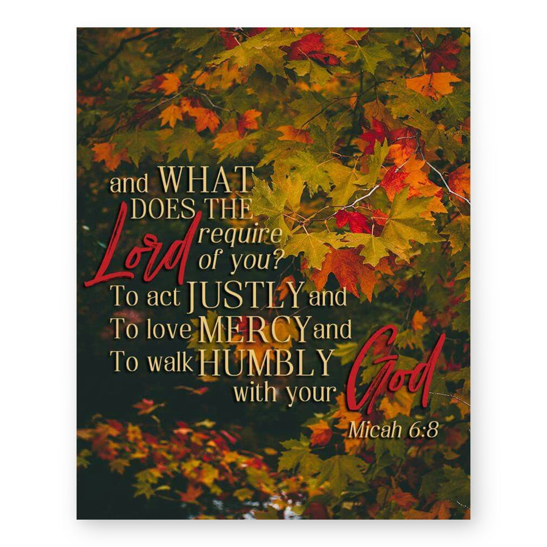 Micah 6 8 Bible Verse Verse Wall Art