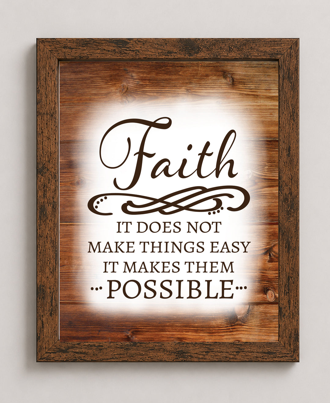 Faith Makes Things Possible Christian Wall Art