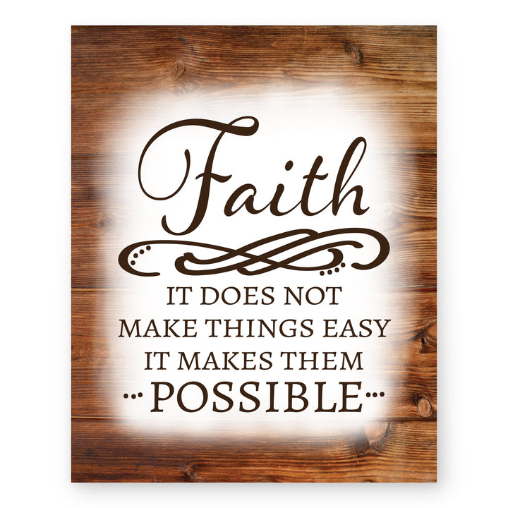Faith Makes Things Possible Christian Wall Art