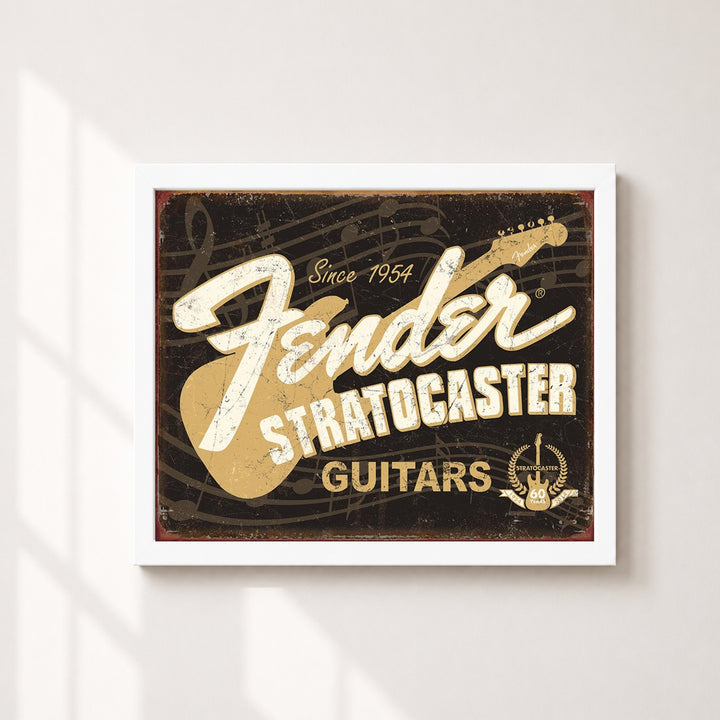 Retro Guitar Music Wall Art