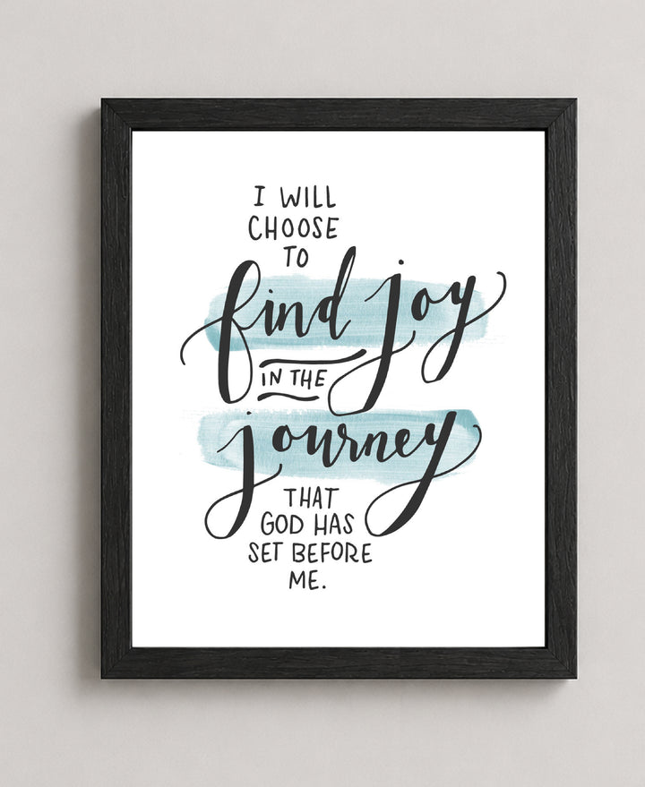 Find Joy in the Journey Inspirational Wall Art