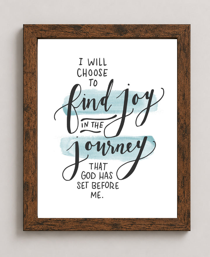 Find Joy in the Journey Inspirational Wall Art