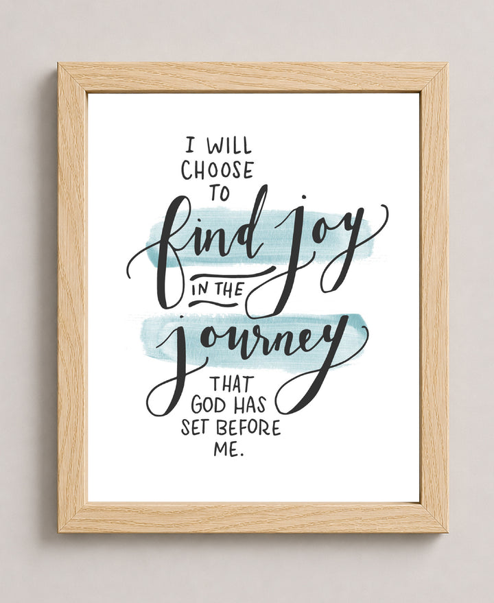 Find Joy in the Journey Inspirational Wall Art