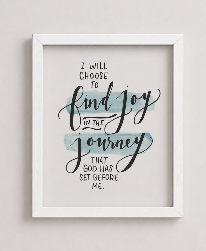 Find Joy in the Journey Inspirational Wall Art