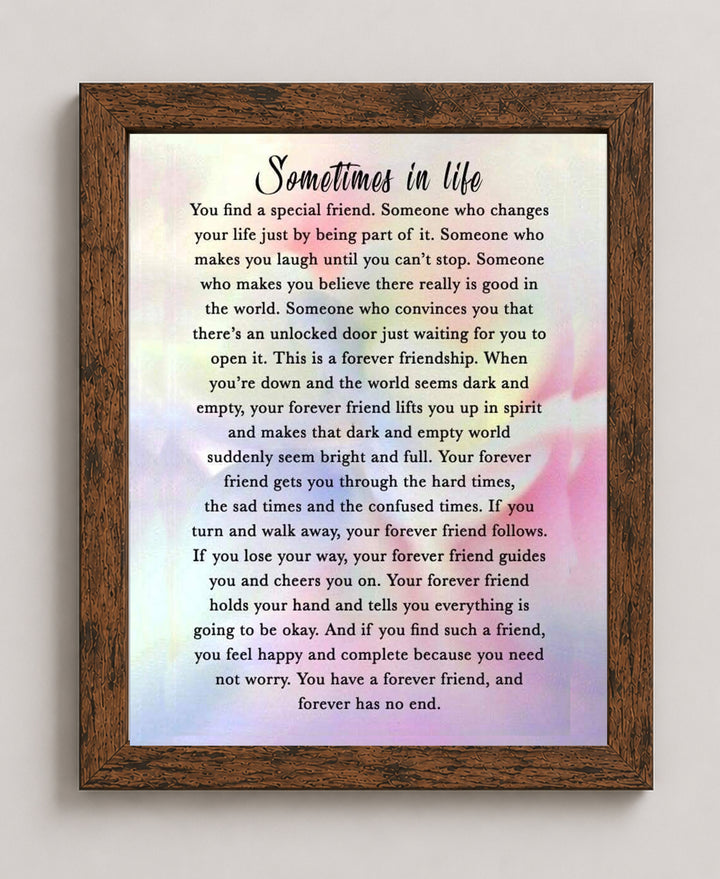 Sometimes in Life Inspirational Wall Art