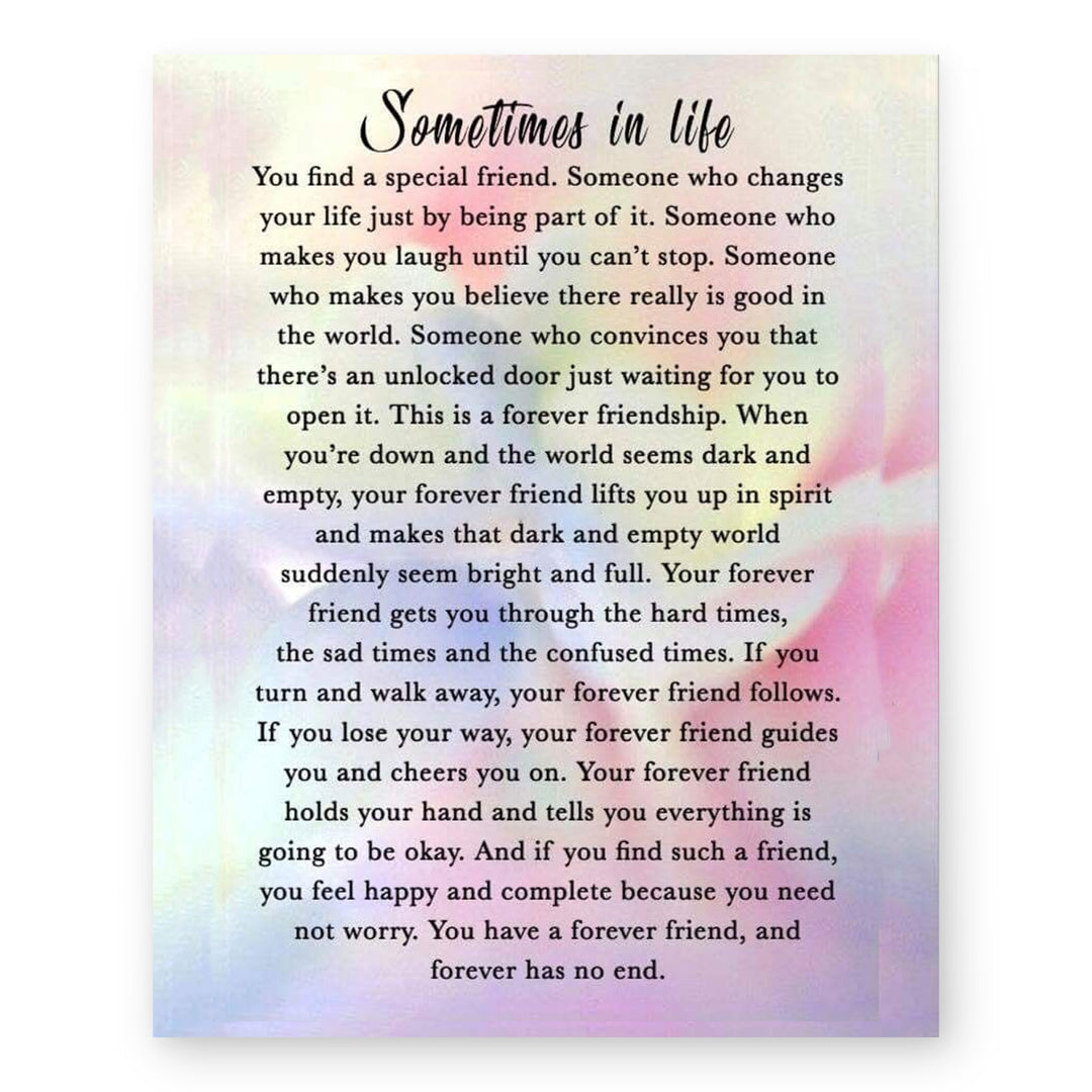 Sometimes in Life Inspirational Wall Art