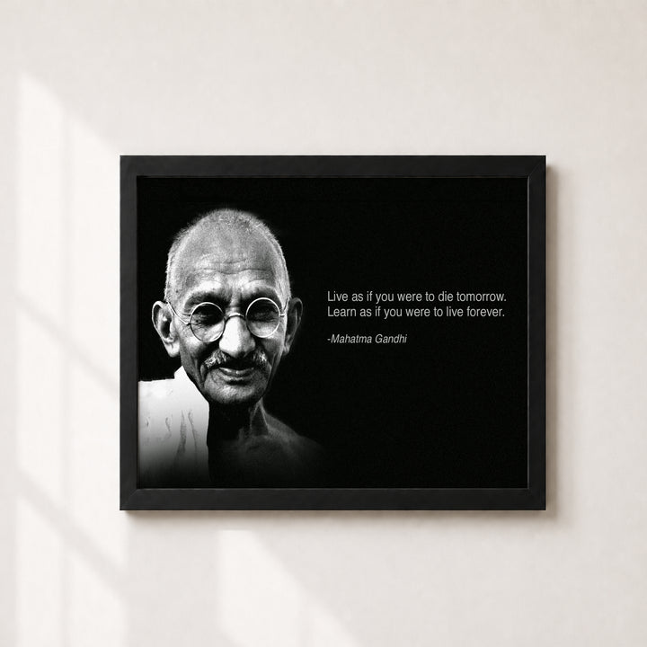 Live As If You Were Going To Die Inspirational Wall Art