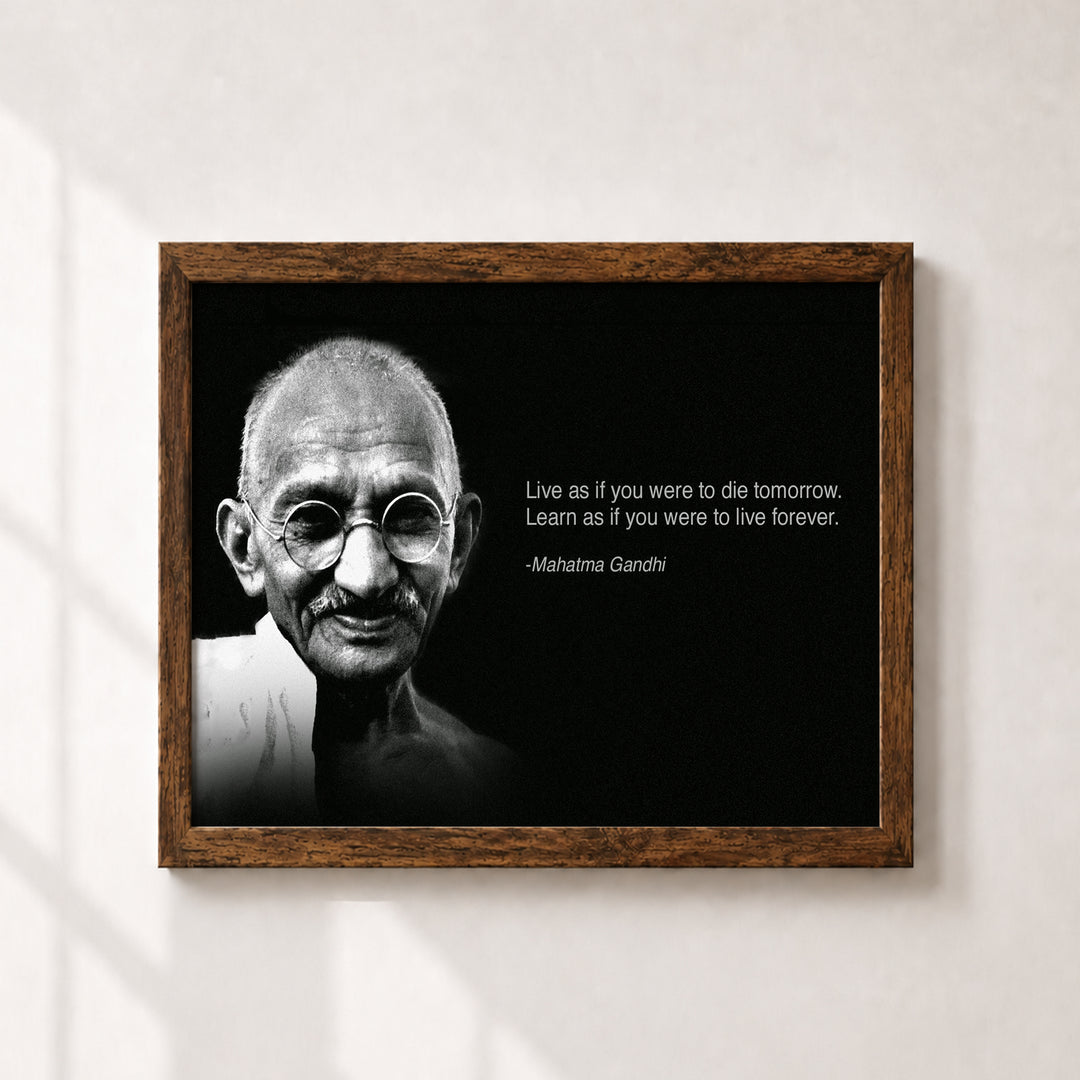 Live As If You Were Going To Die Inspirational Wall Art