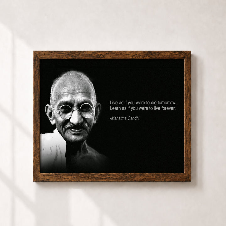 Live As If You Were Going To Die Inspirational Wall Art