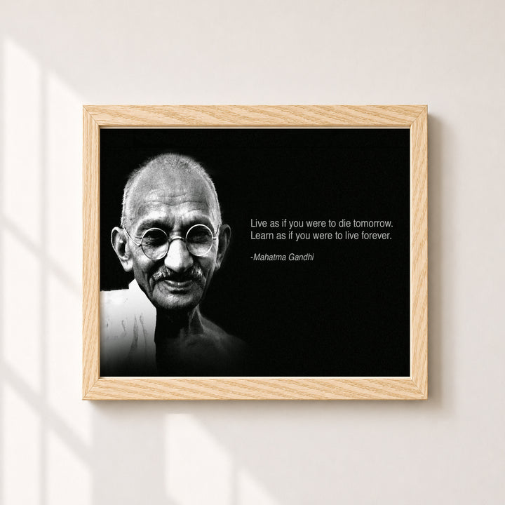 Live As If You Were Going To Die Inspirational Wall Art