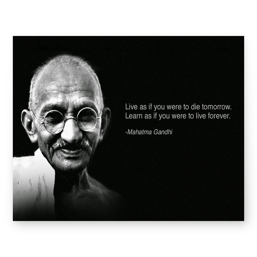 Live As If You Were Going To Die Inspirational Wall Art