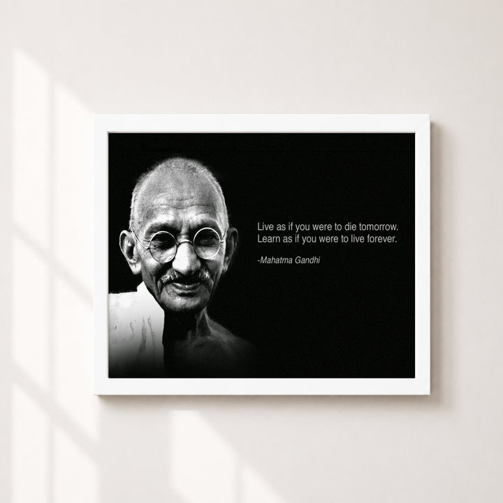Live As If You Were Going To Die Inspirational Wall Art