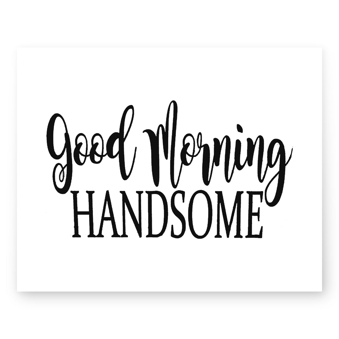 Hello Gorgeous Good Morning Handsome Inspirational Wall Art