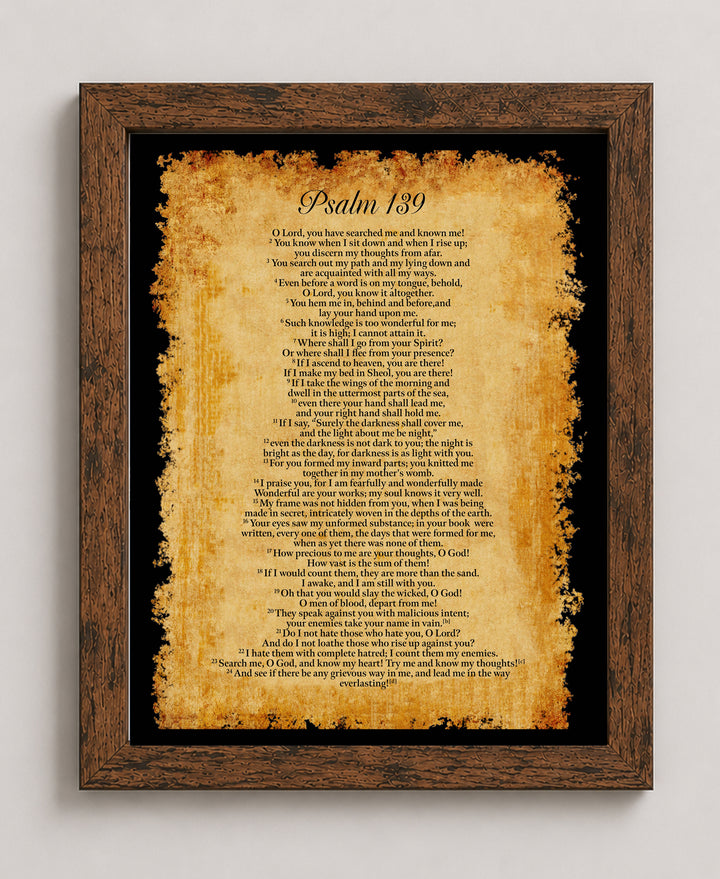 O Lord You Have Known Me Bible Verse Verse Wall Art