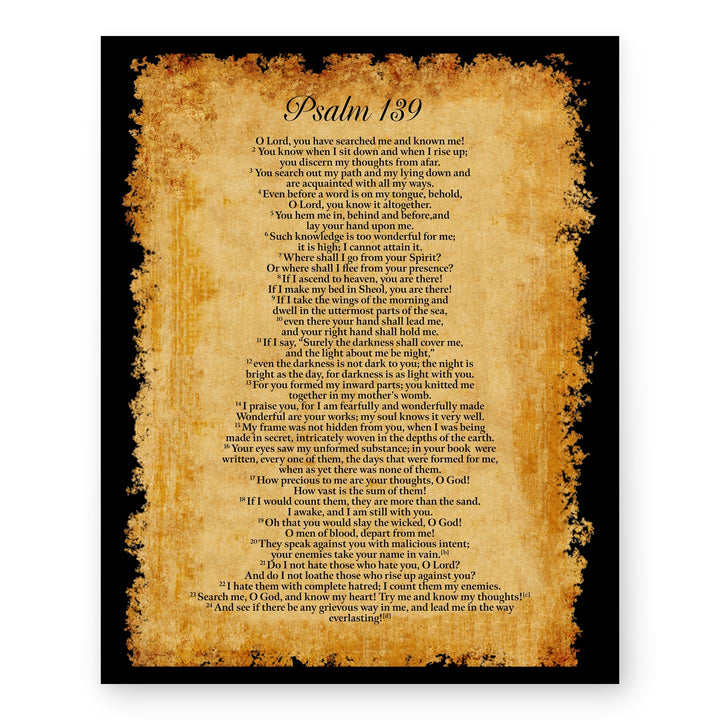 O Lord You Have Known Me Bible Verse Verse Wall Art