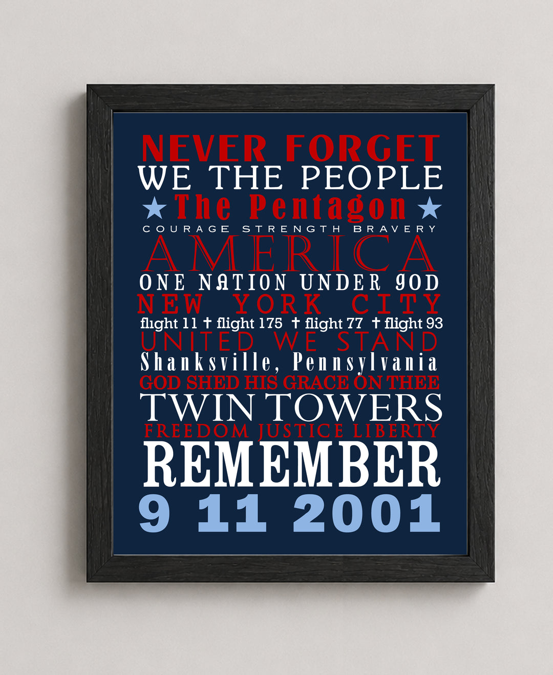 911Mem Inspirational Wall Art