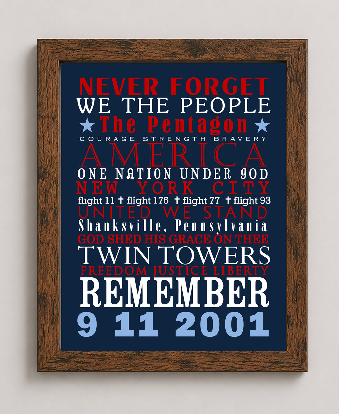 911Mem Inspirational Wall Art