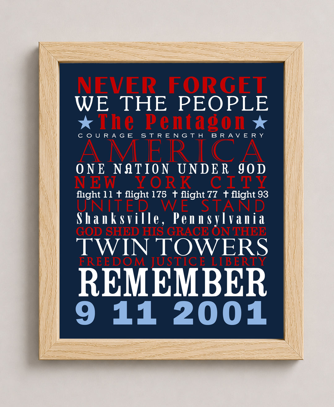 911Mem Inspirational Wall Art