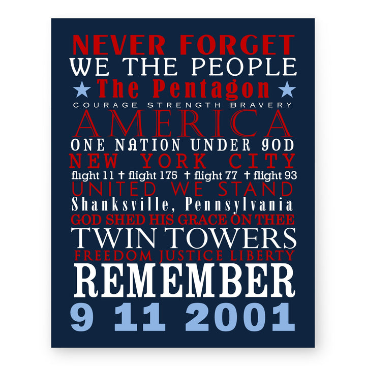 911Mem Inspirational Wall Art
