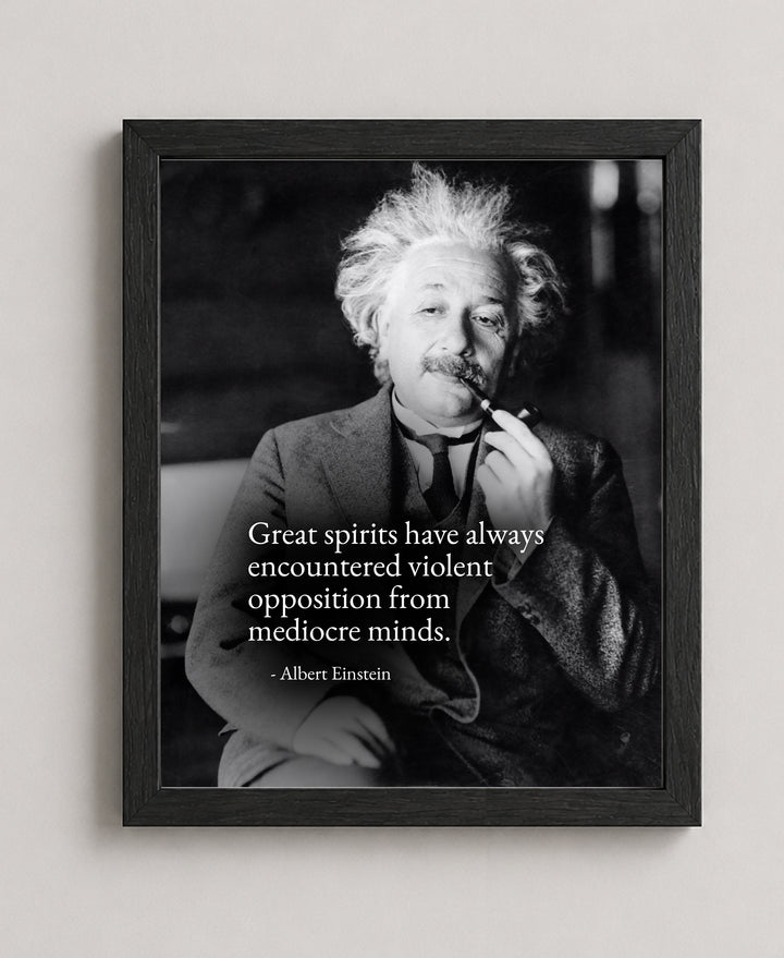 Great Spirits Encounter Opposition Inspirational Wall Art