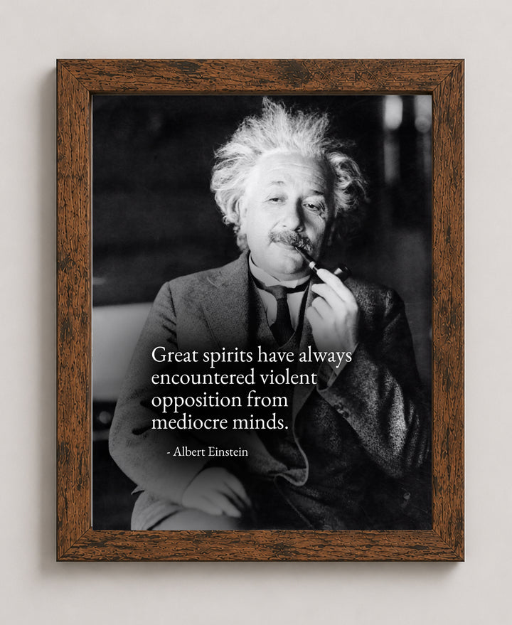 Great Spirits Encounter Opposition Inspirational Wall Art