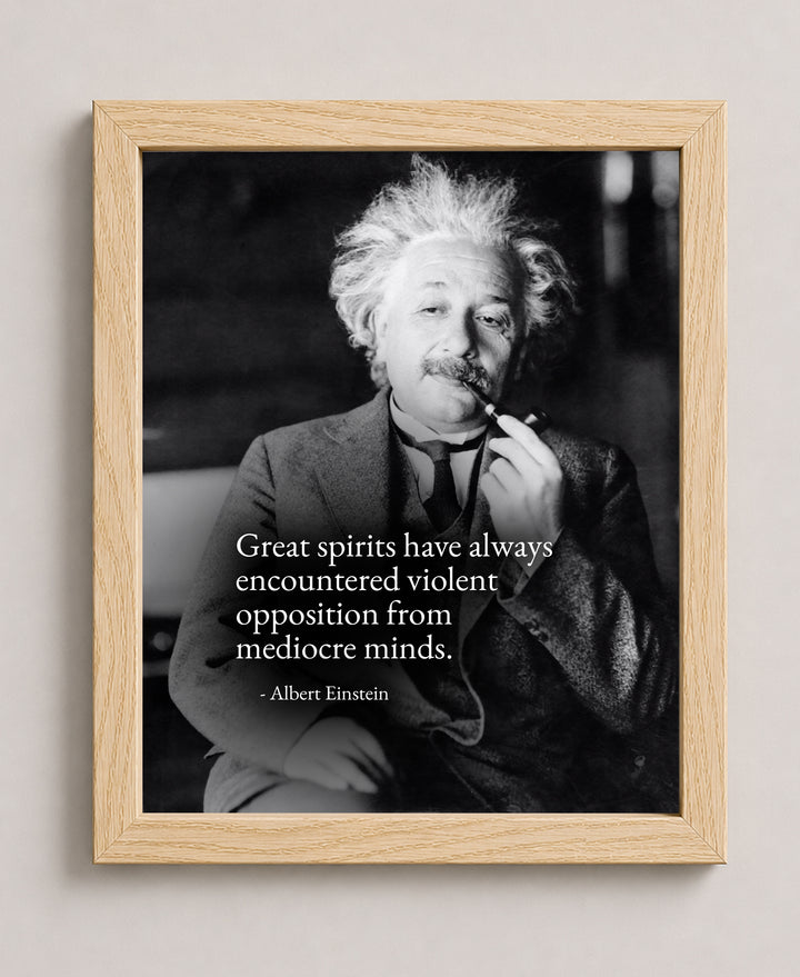 Great Spirits Encounter Opposition Inspirational Wall Art