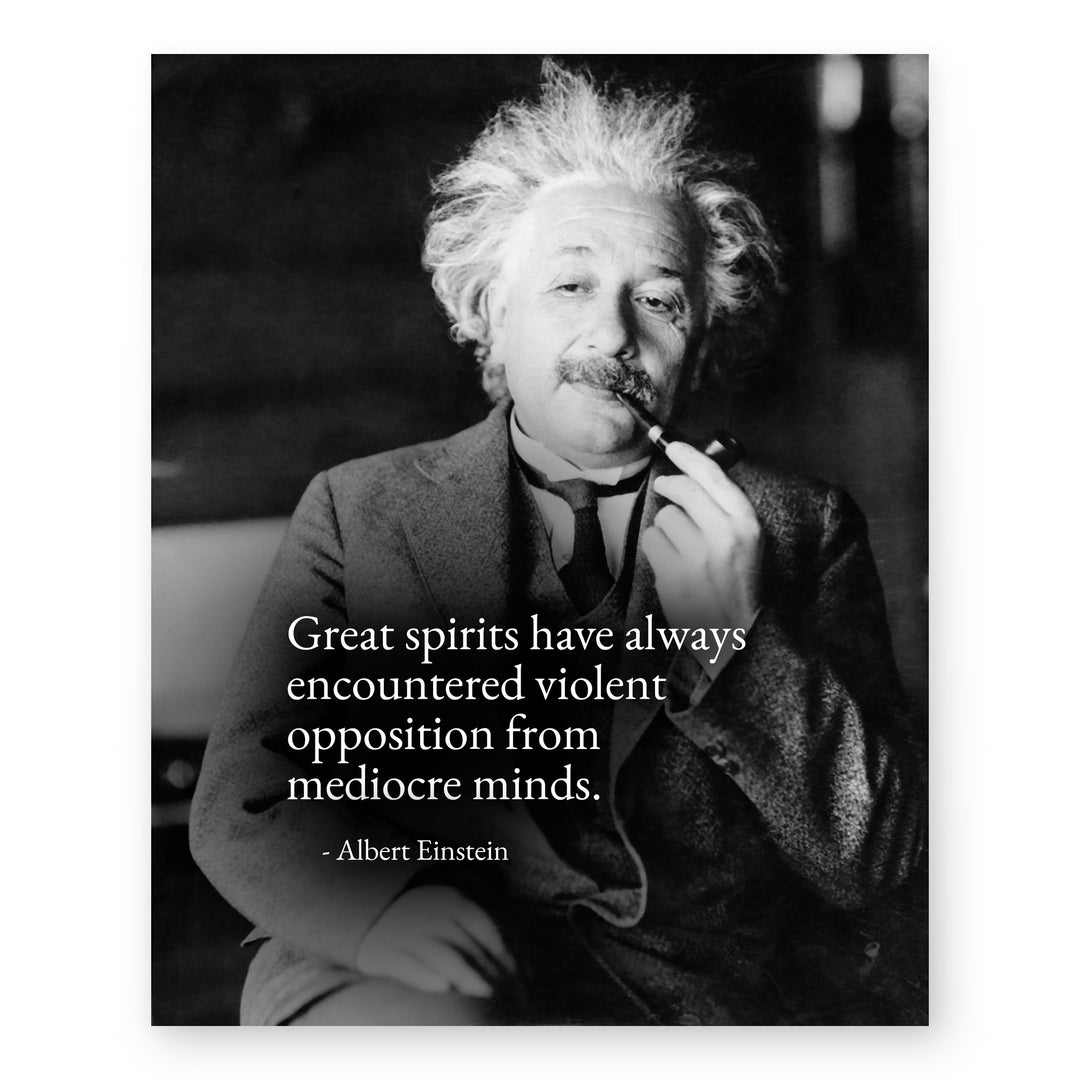 Great Spirits Encounter Opposition Inspirational Wall Art