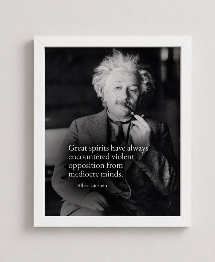 Great Spirits Encounter Opposition Inspirational Wall Art